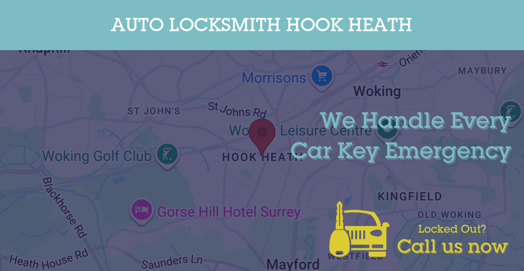 Auto Locksmith Services in Hook Heath - GU postcode